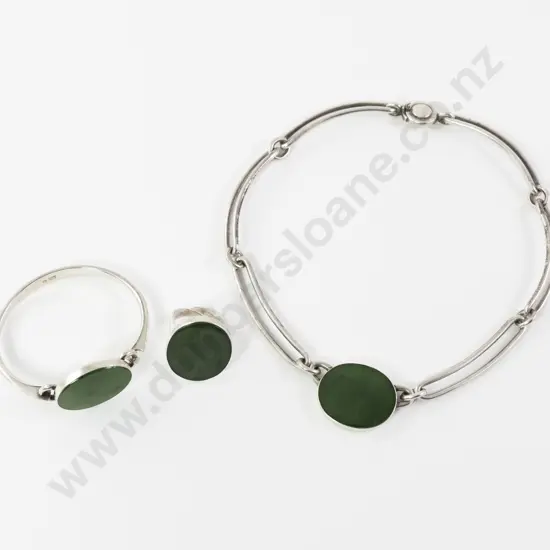 Niels Erik of Denmark S/S and Nephrite Jewellery Set