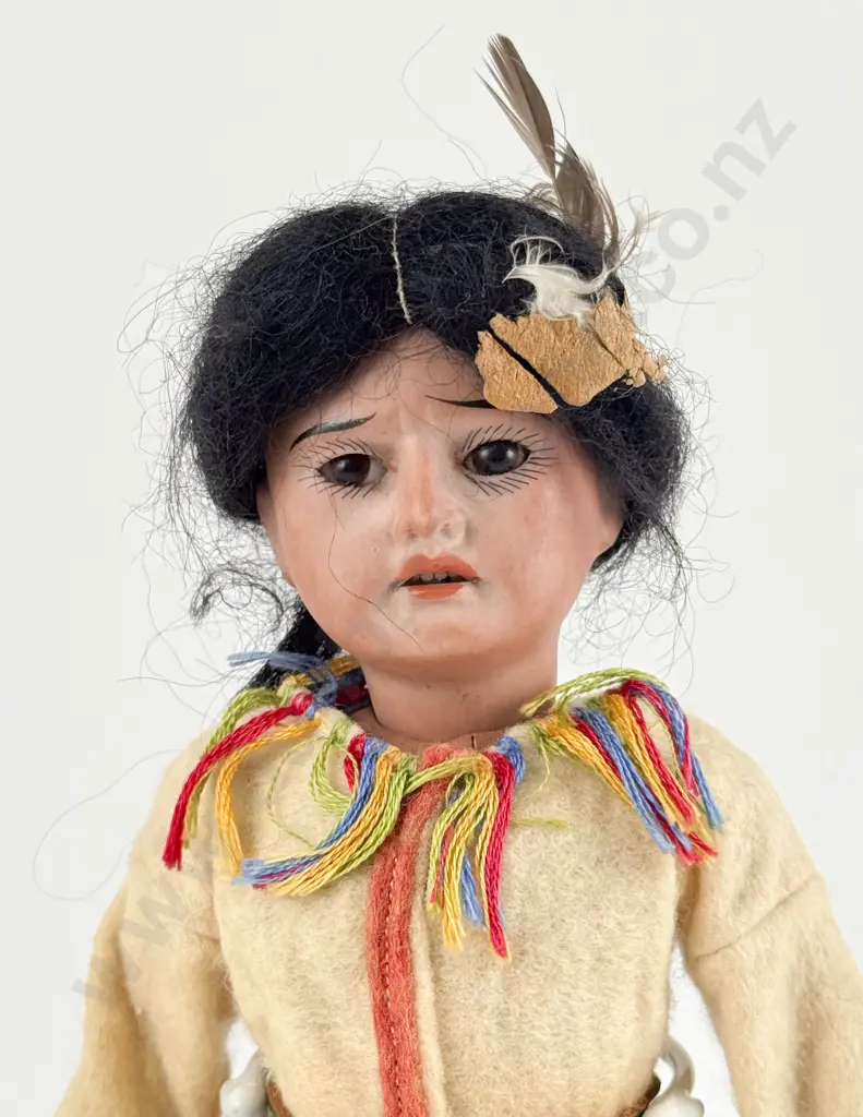 German Brown Bisque Character Doll Image 1++