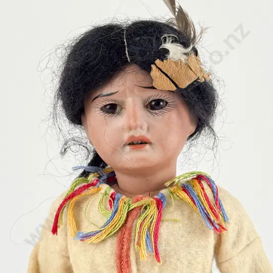 German Brown Bisque Character Doll