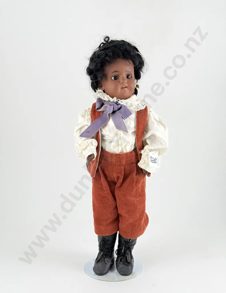 Simon & Halbig Brown Bisque Character Doll Image 1++