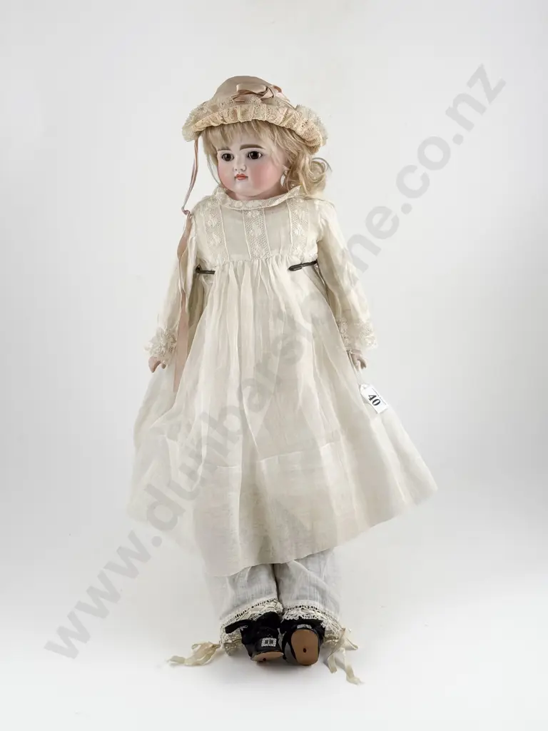 Unmarked (German) Bisque Shoulder Plate Doll Image 1++