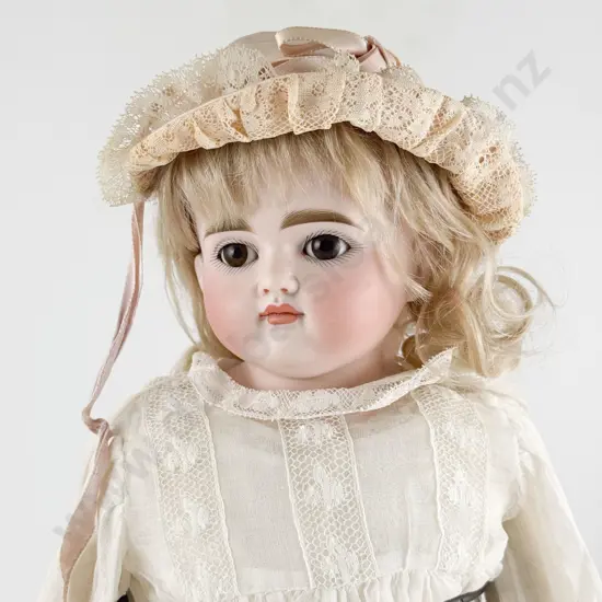 Unmarked (German) Bisque Shoulder Plate Doll