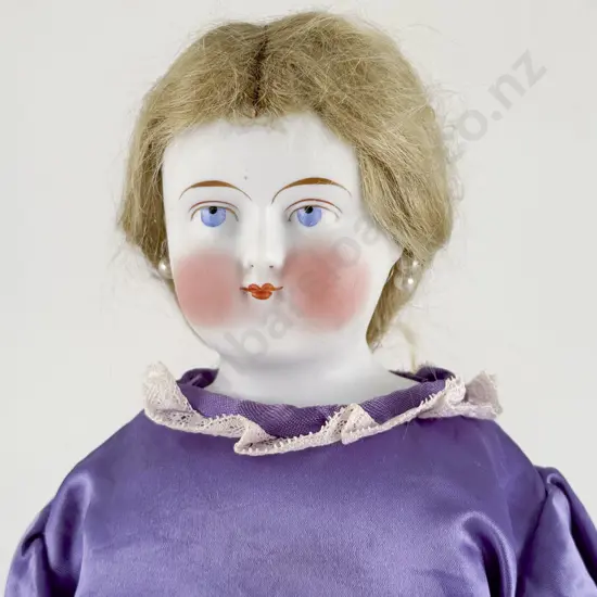 German Parian Ware Shoulder Plate Doll