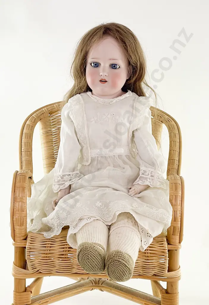 Armand Marseille Bisque Shoulder Plate Doll Image 1++