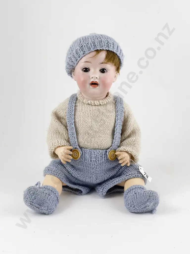 Porzellanfabrik Mengersgeruth Bisque Character Toddler Doll Image 1++