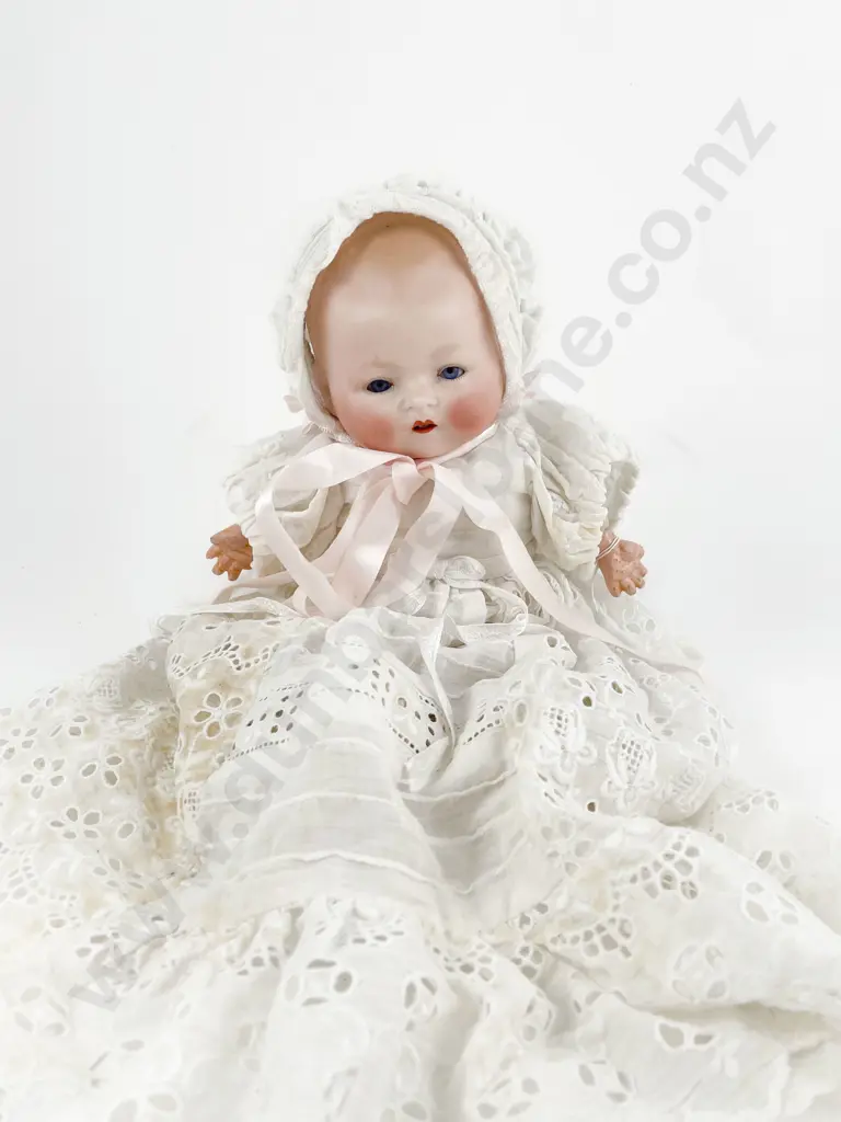 Louis Amberg & Son Bisque Flange Head Character Baby Doll Image 1++