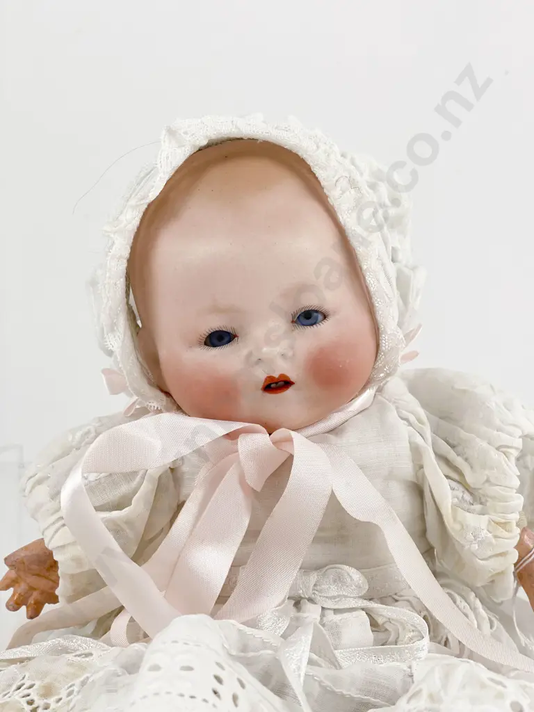 Louis Amberg & Son Bisque Flange Head Character Baby Doll Image 1++
