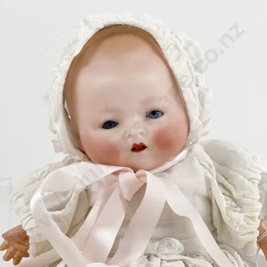 Louis Amberg & Son Bisque Flange Head Character Baby Doll