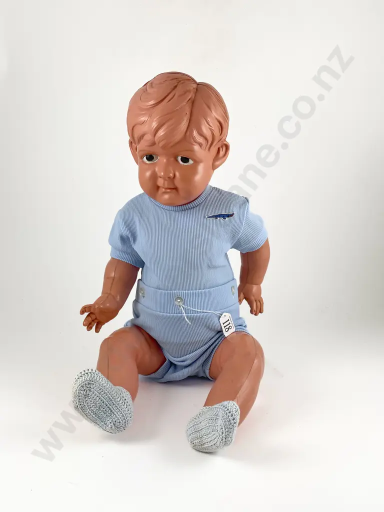 Butterfly Mark Made in Japan Celluloid 'Big John' Character Doll Image 1++