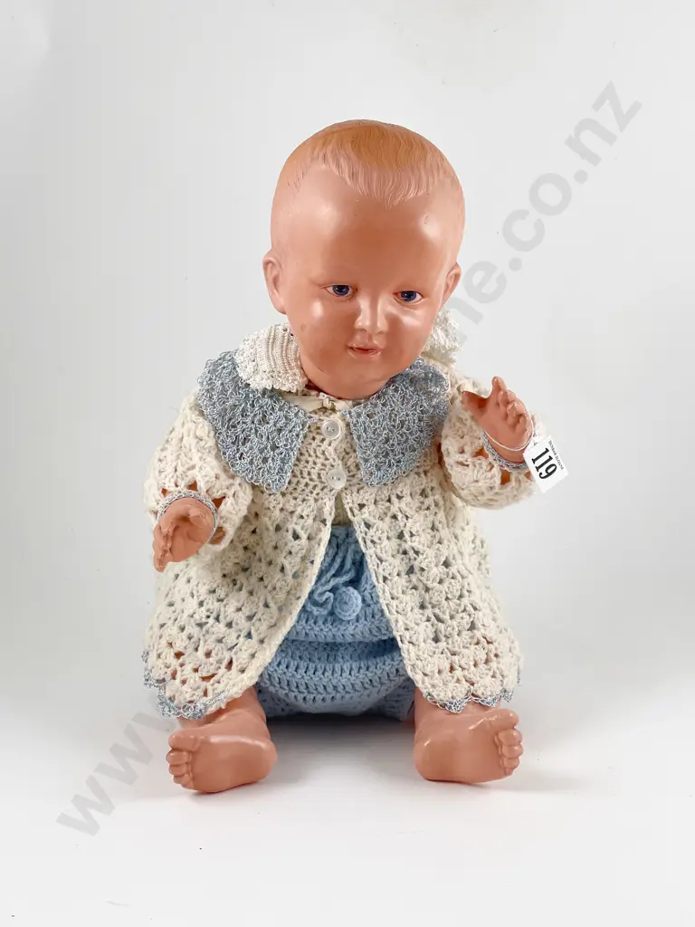 S K Lozenge Mark Celluloid Character Baby Doll Image 1++