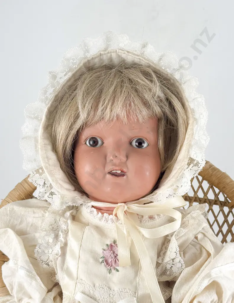 Rheinische Gummi und Celluloid-Fabrik Turtle Mark Made in Germany Celluloid Character Doll Image 1++