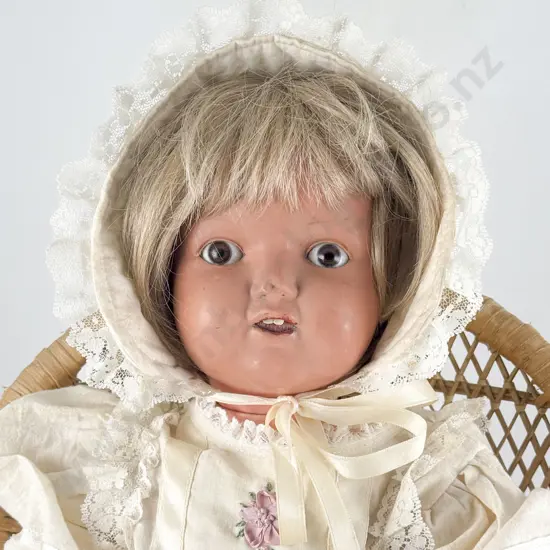 Rheinische Gummi und Celluloid-Fabrik Turtle Mark Made in Germany Celluloid Character Doll