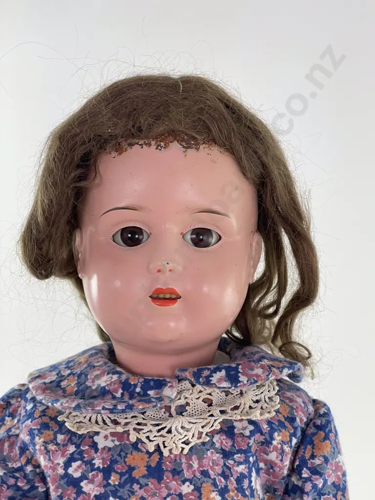 Antique Socket No 7 Tin Head Doll Image 1++