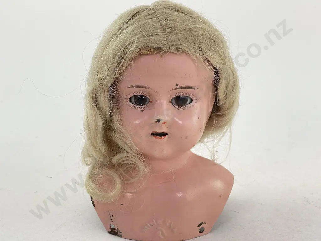 Antique Socket No 7 Tin Head Doll Image 1++