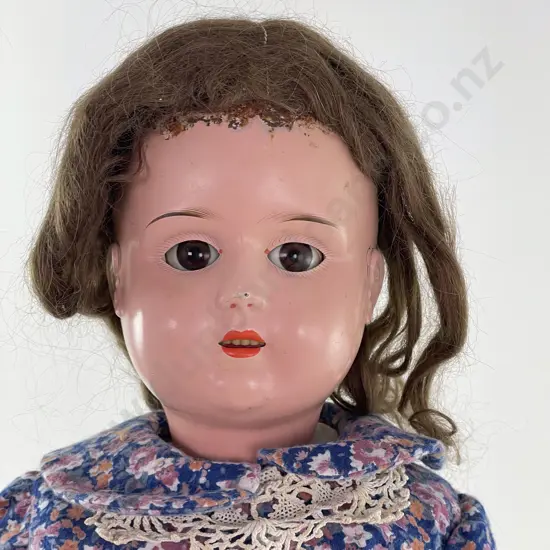 Antique Socket No 7 Tin Head Doll