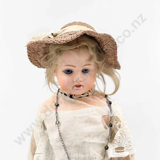 Antique German Composition Shoulder Plate Doll