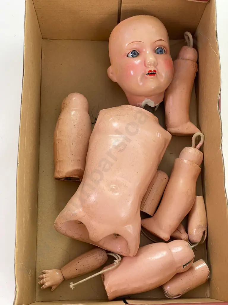 German Composition Socket Head Doll Image 1++