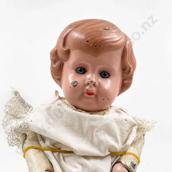 Buschow & Beck Tin Head Shoulder Plate Doll