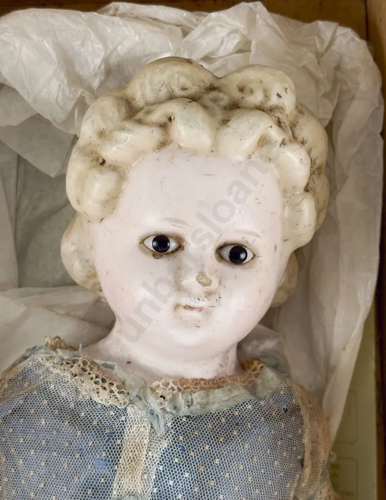 C1870 German Pumpkin Head Doll Image 1++