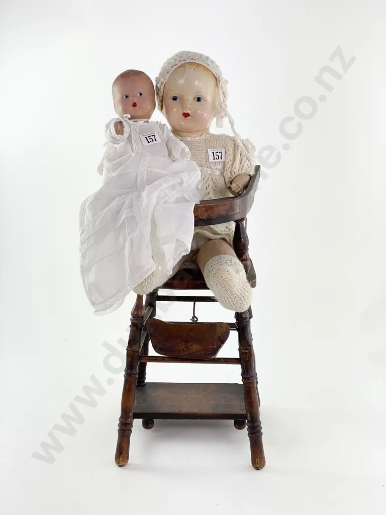 Unmarked Composition Shoulder Plate Doll Image 1++