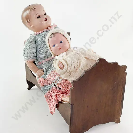 Unmarked Composition Flange Head Doll
