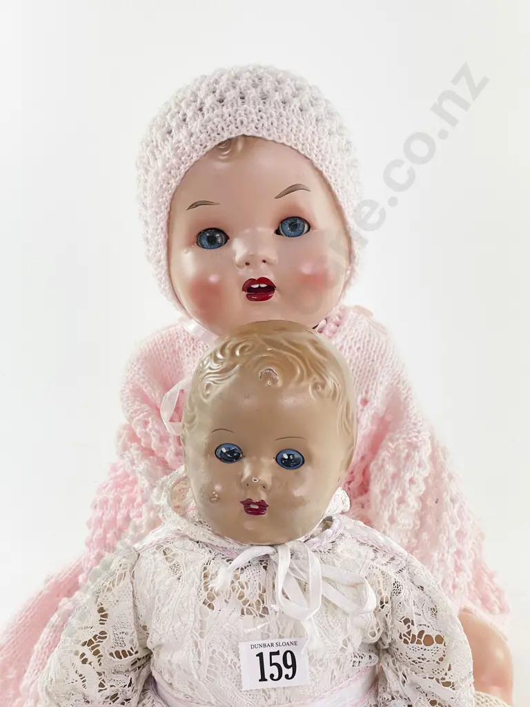 Unmarked Composition Flange Head Doll Image 1++