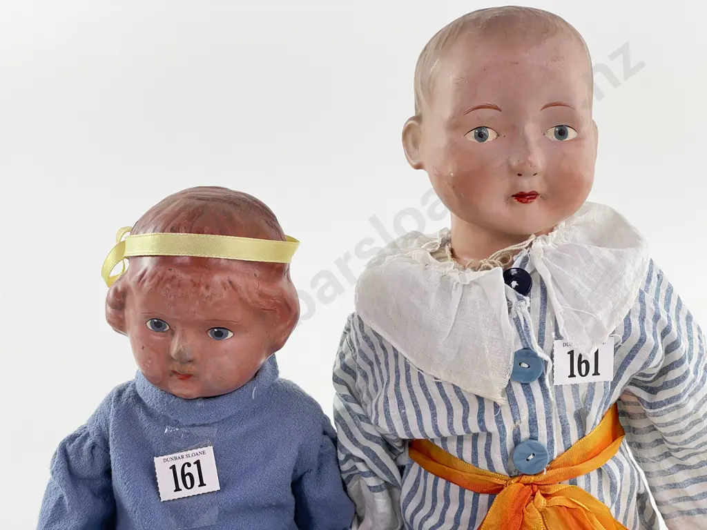 Unmarked Moulded Bisque Character Doll Image 1++