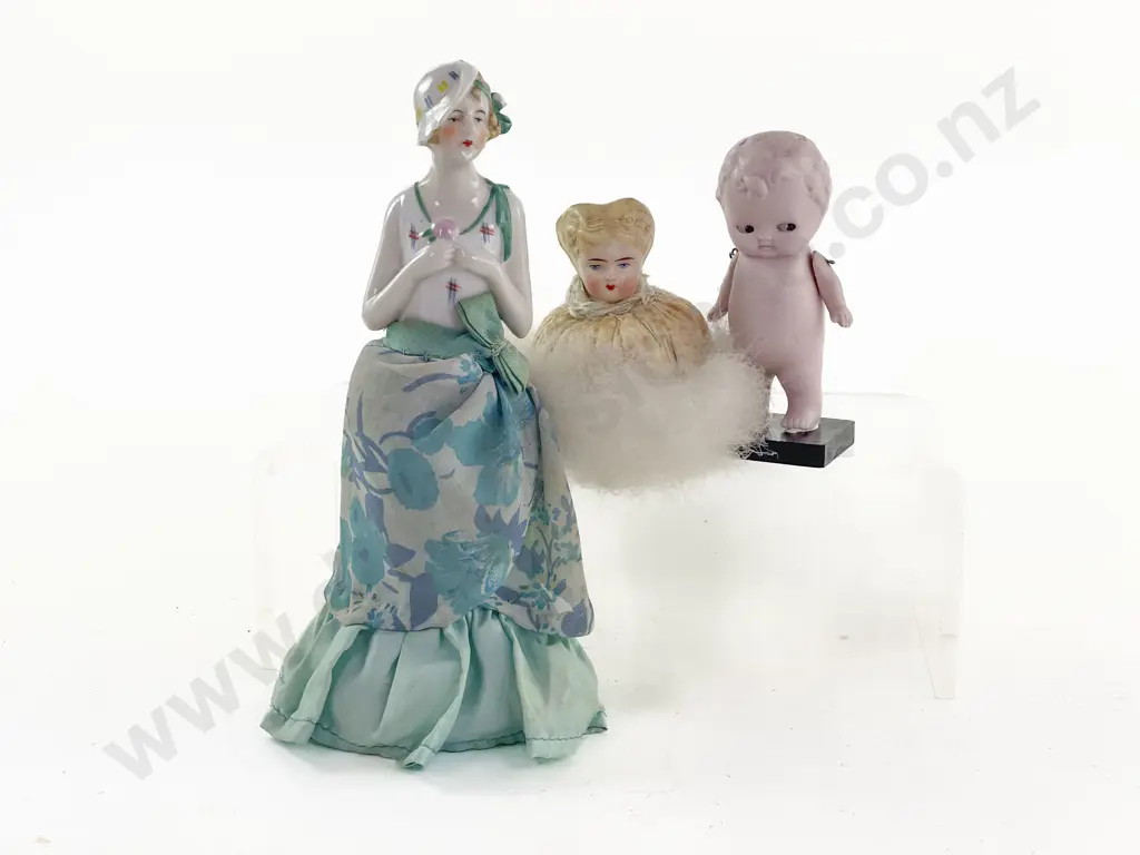 Art Deco China Half Head Doll Image 1++