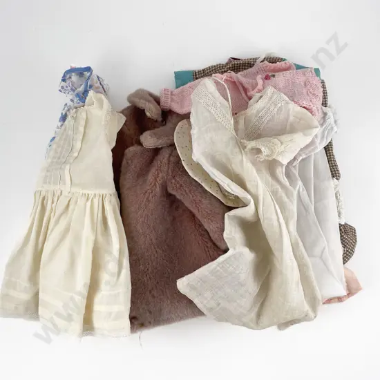 Collection Various Size Vintage Dolls Clothes