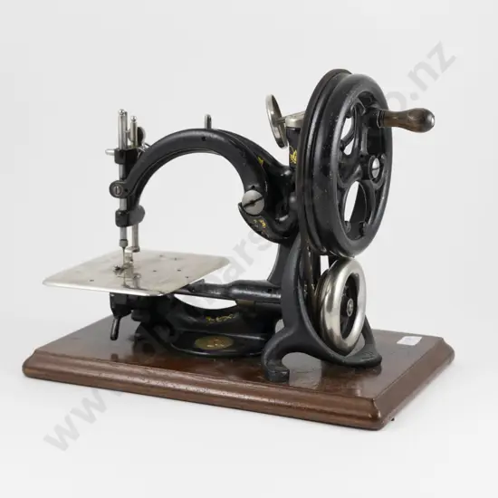 Cased Antique Willcox & Gibbs USA Hand Operated Sewing Machine
