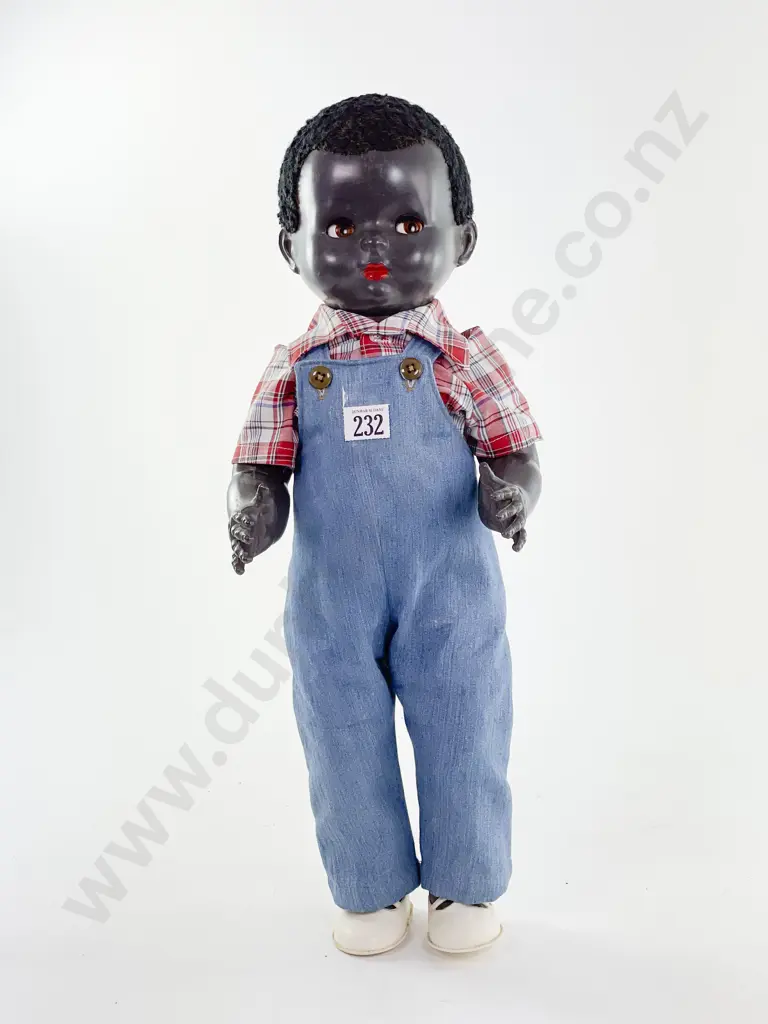 NZ Pedigree Black Hard Plastic Walkie Talkie Doll 52cm Image 1++