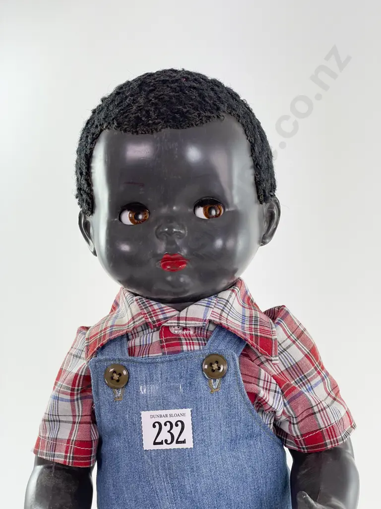 NZ Pedigree Black Hard Plastic Walkie Talkie Doll 52cm Image 1++