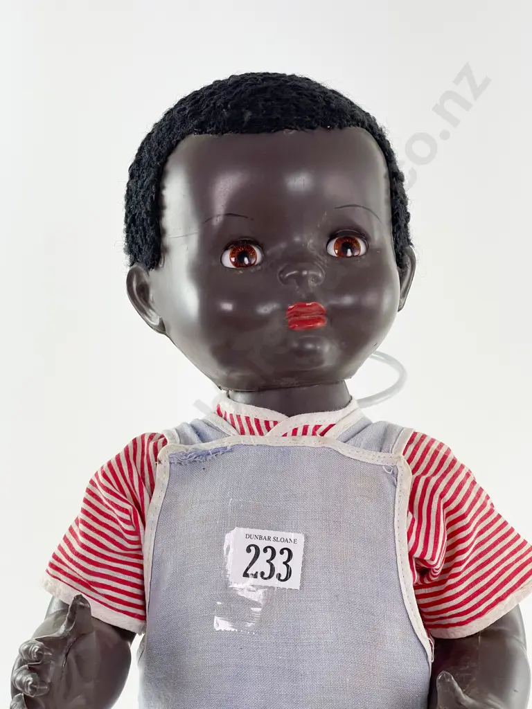 NZ Pedigree Black Hard Plastic Walkie Talkie Doll 52cm Image 1++