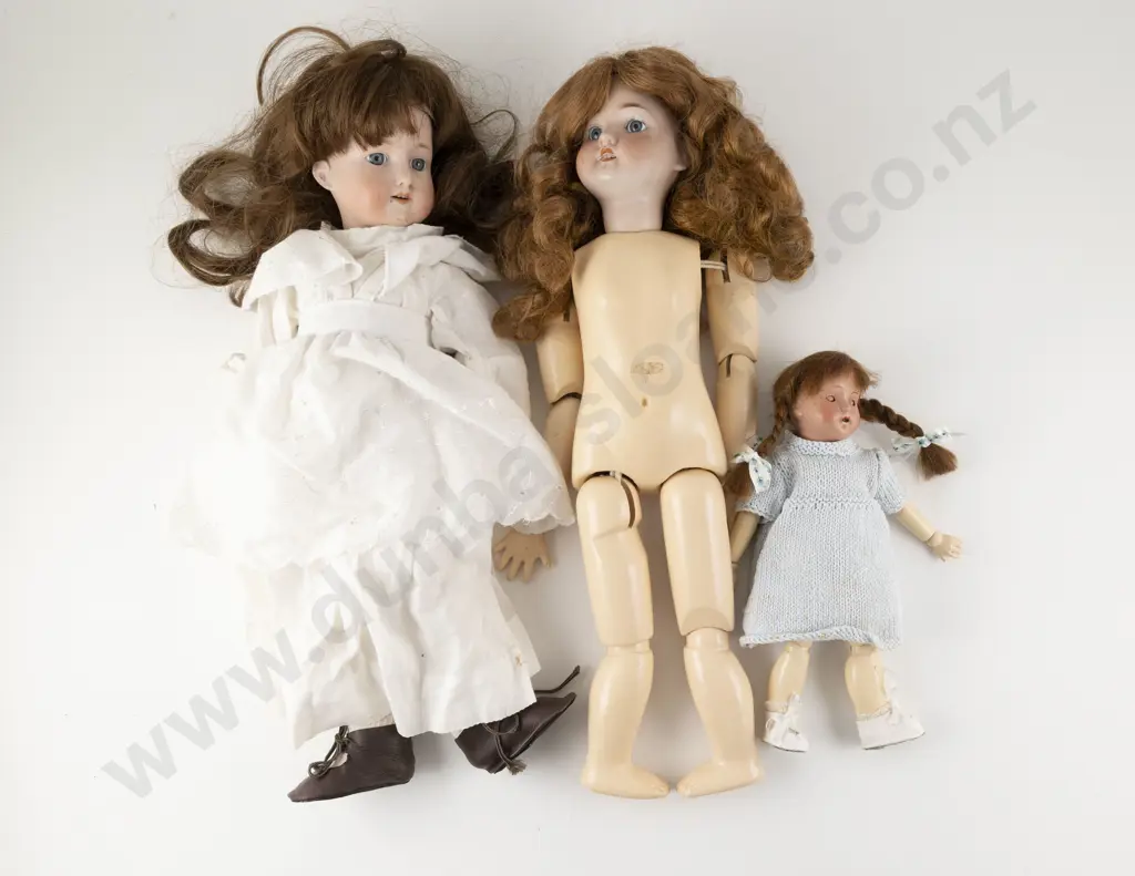Three Bisque Dolls on New Bodies Image 1++