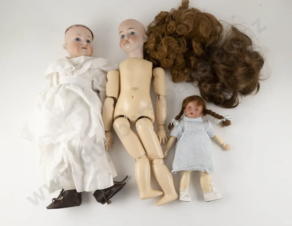 Three Bisque Dolls on New Bodies Image 1++
