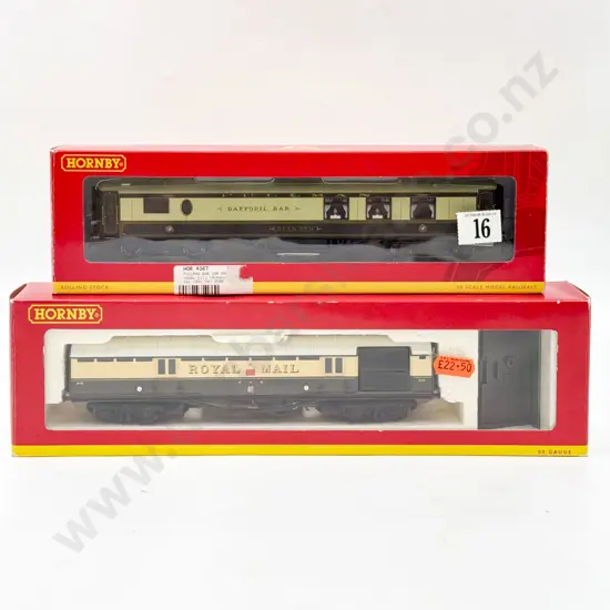 Hornby Boxed R4387 Pullman 'Diamond' Daffodil Bar & R4108 GWR Royal Mail TPO '848'