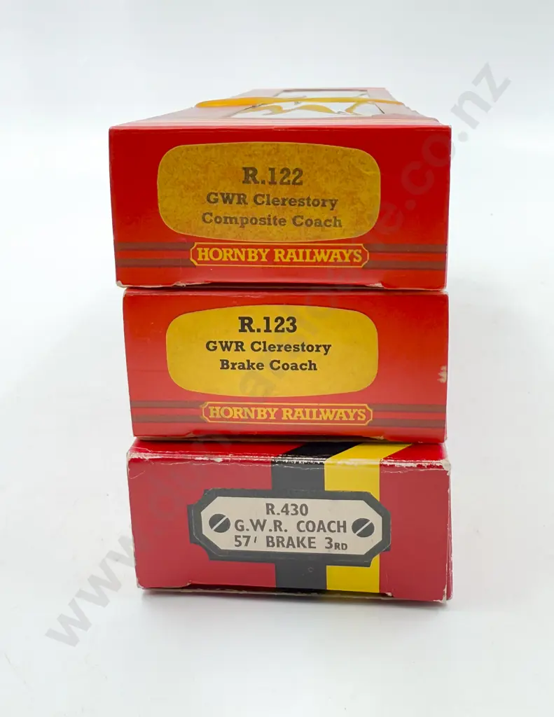 Hornby Railways Boxed R123 R122 R430 GWR Clerestory and 57' Brake/3rd Image 1++