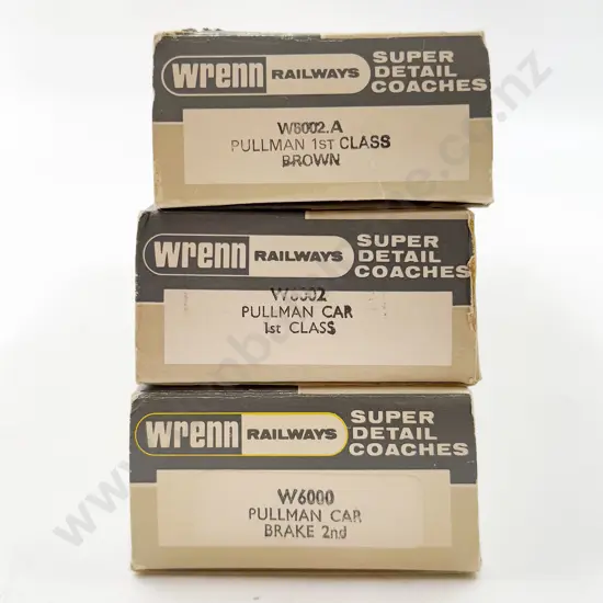 Wrenn Boxed W6000 W6002 W6002A Pullman Coaches
