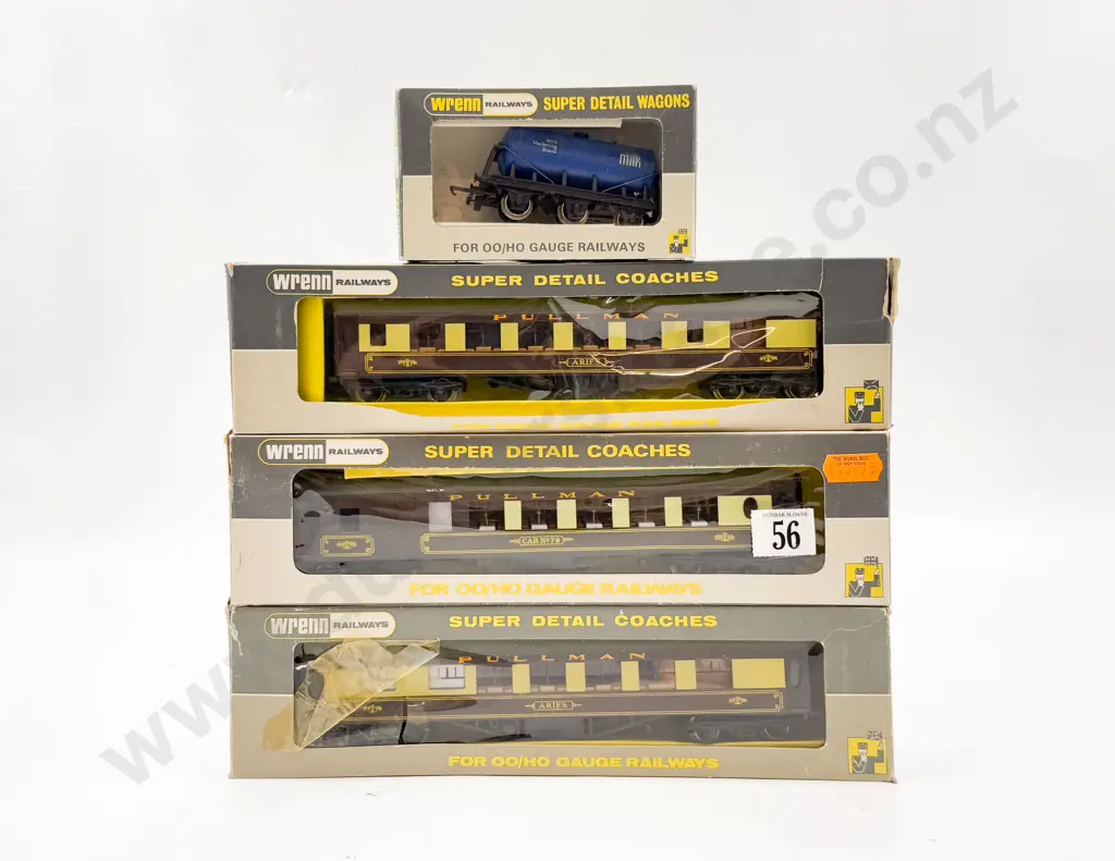 Wrenn Boxed W6002A W6000A W6002 Pullman Coaches & W5023 Milk Wagon Image 1++