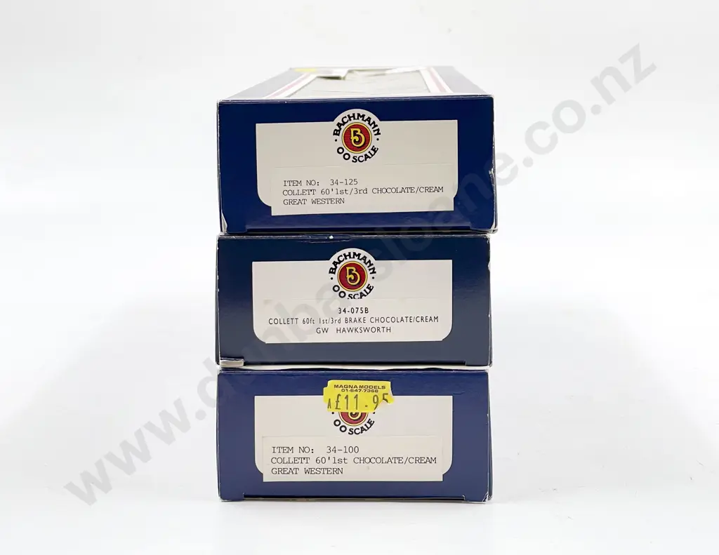 Bachmann 34-125 34-050 34-075B Boxed GWR 1st/3rd 3rd 1st/3rd/Brake Coaches Image 1++