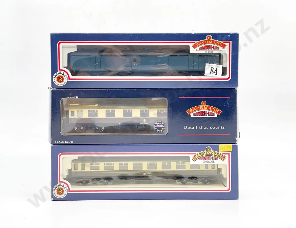 Bachmann 34-050 39-154 34-652 Boxed GWR 3rd BR 1st BG Full Break BR Blue Image 1++