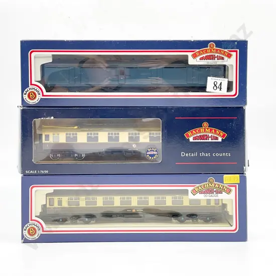 Bachmann 34-050 39-154 34-652 Boxed GWR 3rd BR 1st BG Full Break BR Blue