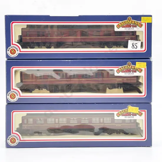 Bachmann 34-175 34-275 34-150 Boxed BR 2nd/Brake 3rd/Brake 1st/2nd Maroon Coaches