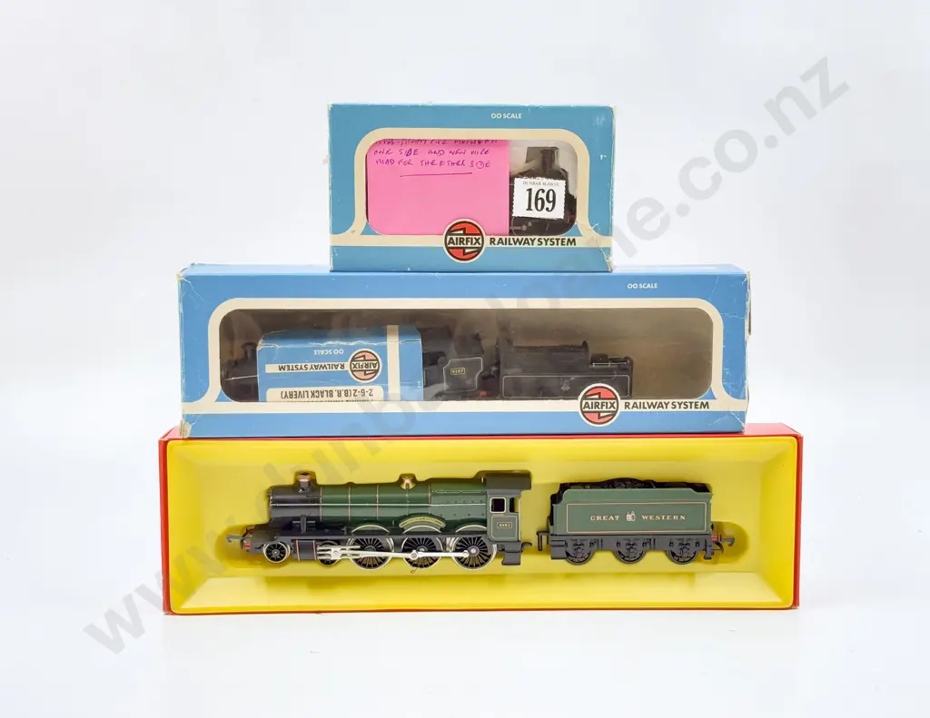 Two AIrfix and Triang Hornby Locomotives with notes of repairs made or needed Image 1++