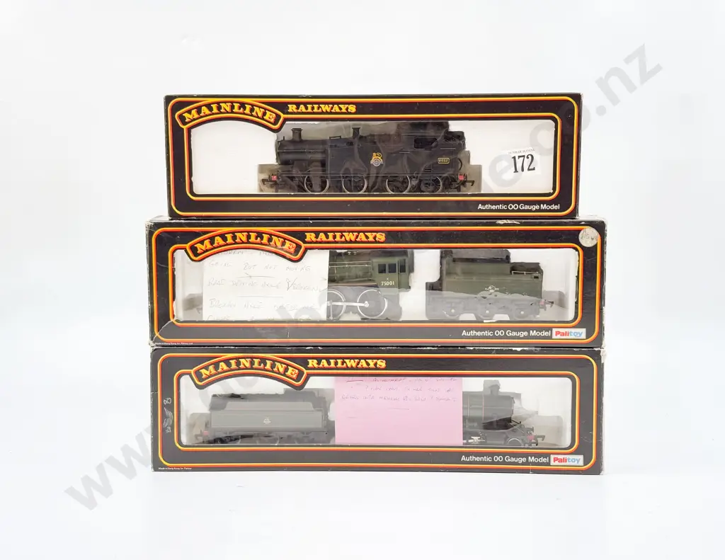 Mainline Class 6600 2-6-2T Loco and two locomotive with notes of repairs made or needed Image 1++