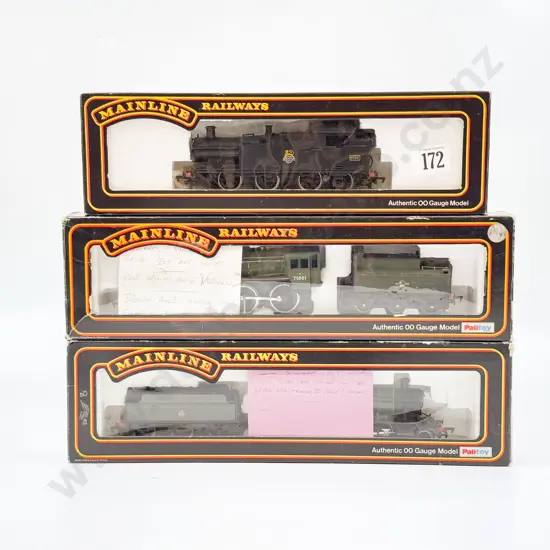 Mainline Class 6600 2-6-2T Loco and two locomotive with notes of repairs made or needed