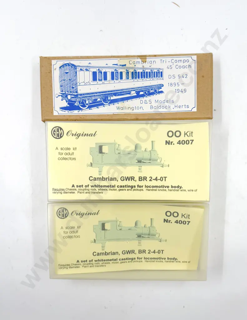 Kit Set Two GEM Cambrian BR 2-4-0T and D&S Models Cambrian Tri-Compo Coach Image 1++