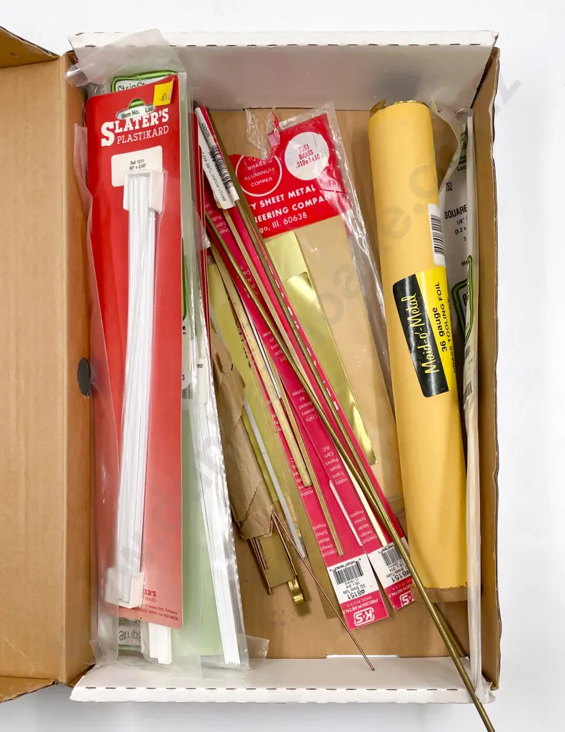 Collection of Railway Modelling Brass Sheets with Brass and Plastic Tubing Image 1++