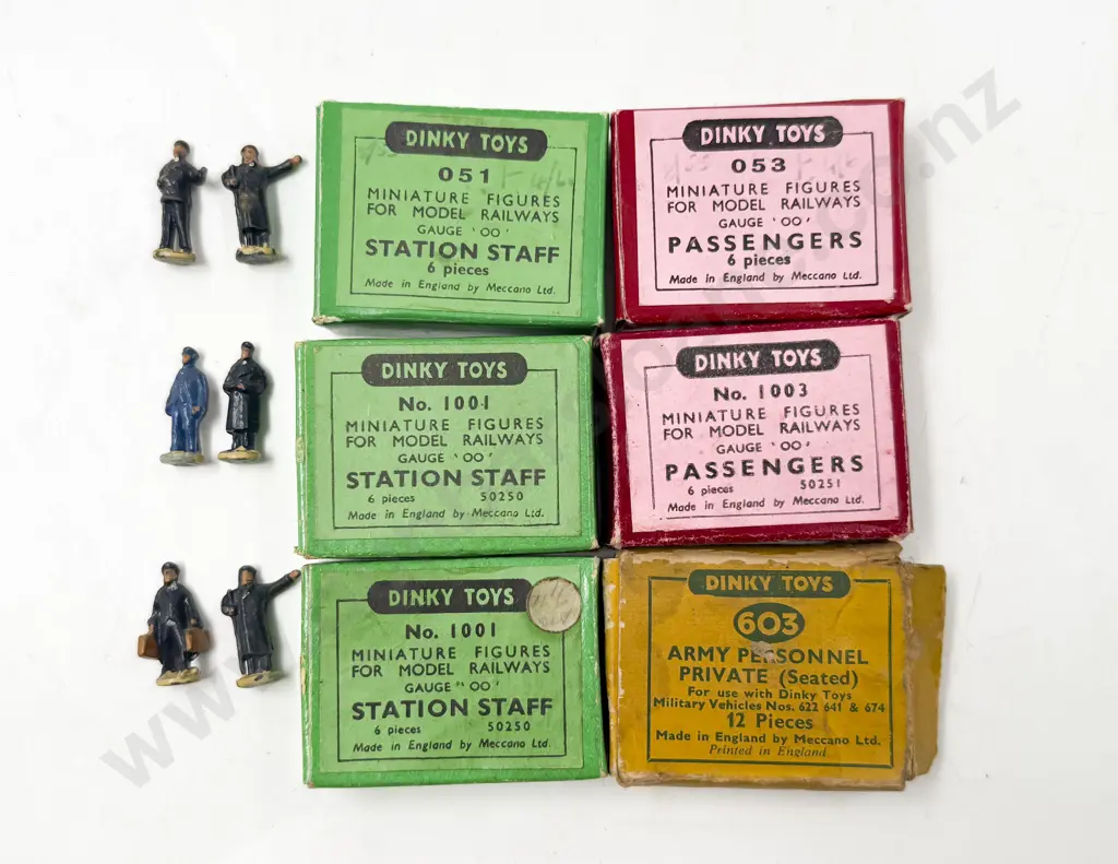 Six Boxed Dinky Toys Miniature Figures for Model Railways Image 1++
