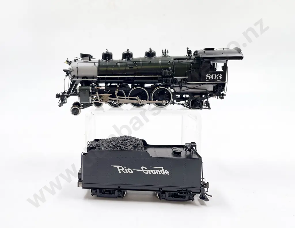 Pacific Fast Mail Models All Brass Construction D&RGW Rio Grande 803 4-6-2 Locomotive and Tender Image 1++